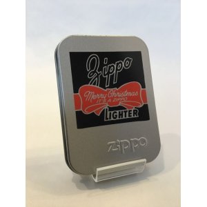 画像: ZIPPO GOODS TIN缶 MERRY CHRISTMAS メリークリスマス リボン z-4506