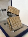 画像3: No.15 STARING SILVER ZIPPO スターリングシルバー 全面クロコダイル シルバー＆ゴールド z-121