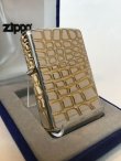 画像4: No.15 STARING SILVER ZIPPO スターリングシルバー 全面クロコダイル シルバー＆ゴールド z-121