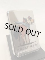 画像: No.200 ヴィンテージZIPPO 1993年製 GREAT WEST シリーズ ホースランディング z-4608