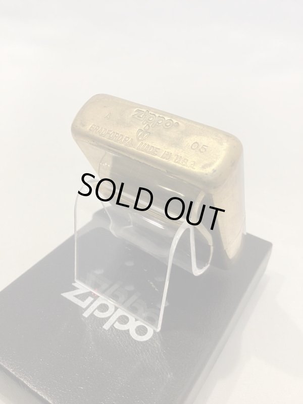 画像4: No.162 アーマータイプZIPPO ANTIQUE BRASS アンティークブラス z-4630