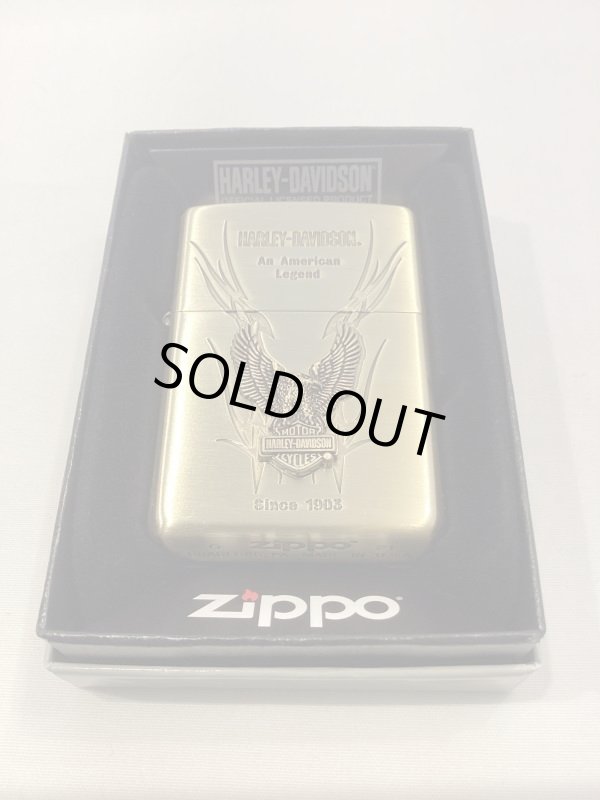 画像5: No.200 HARLER DAVIDSON ZIPPO ハーレー・ダビッドソン アンティークブラス イーグルメタル付き z-4706