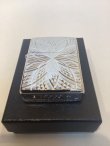 画像5: No.162 アーマータイプZIPPO ホワイトニッケル ブルームデザイン z-4723