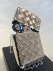 画像3: No.162 アーマータイプZIPPO WHITH NICKEL ホワイトニッケル CROSS MESH クロスメッシュ z-4725