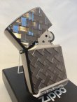 画像2: No.162 アーマータイプZIPPO BLACK NICKEL ブラックニッケル CROSS MESH クロスメッシュ z-4726