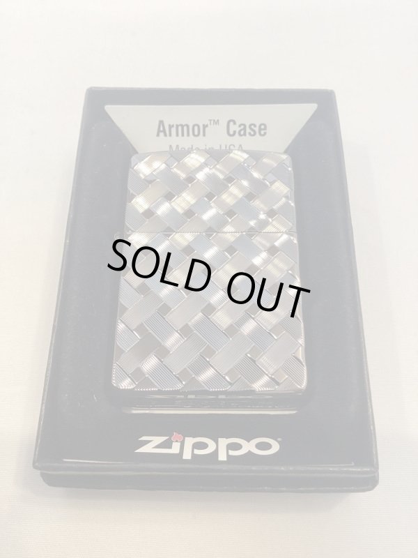 画像5: No.162 アーマータイプZIPPO BLACK NICKEL ブラックニッケル CROSS MESH クロスメッシュ z-4726