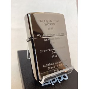 画像: No.150 PVDシリーズZIPPO ブラックアイス 1958〜1994年 キャッチフレーズ z-4735