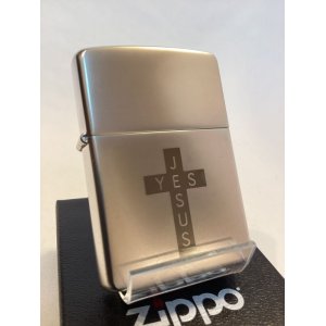 画像: No.200 ヴィンテージZIPPO 2003年製 SILVER PEARL CROSS シルバーパール クロス z-4736