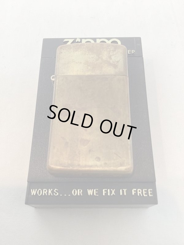 画像5: No.1610 スリムタイプZIPPO ANTIQUE BRASS アンティークブラス z-4739