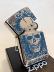 画像2: No.200 推奨品ZIPPO SKULL BLUE スカルブルー z-4793