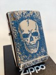 画像1: No.200 推奨品ZIPPO SKULL BLUE スカルブルー z-4793