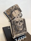 画像2: No.200 推奨品ZIPPO SKULL GRAY スカルグレー z-4795