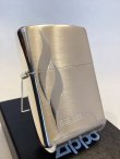 画像1: No.200 たばこ柄ZIPPO シルバーサテン BEVEL べヴェル z-4796