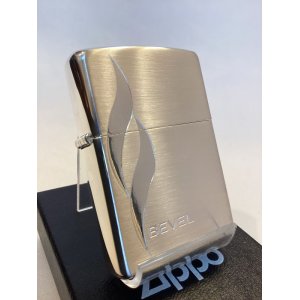 画像: No.200 たばこ柄ZIPPO シルバーサテン BEVEL べヴェル z-4796