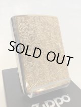 画像: No.200 推奨品ZIPPO アラベスク ゴールドメタルプレート貼り z-4799