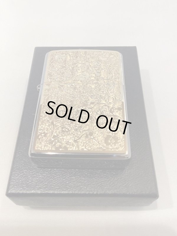 画像5: No.200 推奨品ZIPPO アラベスク ゴールドメタルプレート貼り z-4799