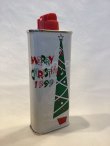 画像2: No.3141 ZIPPO GOODS LIGHER FLUID TIN ZIPPOオイル缶 メリークリスマス 1999 ステッカー貼り z-4983