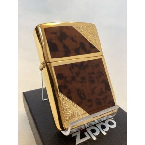画像: No.200 推奨品ZIPPO ブラウンマーブル エレガント z-5031