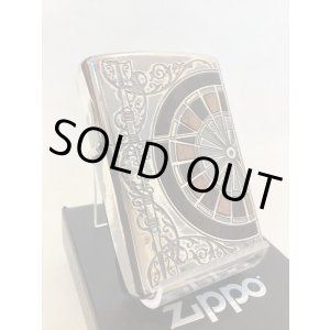 画像: No.200 推奨品ZIPPO アンティークシルバー WOODダーツ z-5036