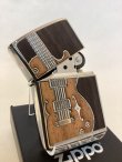 画像2: No.200 推奨品ZIPPO アンティークシルバー WOODギター z-5038