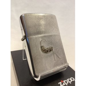 画像: No.200 USED ZIPPO 1969年製 CKロゴ&メタル付き z-5063