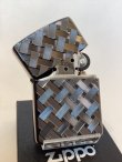 画像2: No.162 アーマーZIPPO BLACK NICKEL ブラックニッケル CROSS MESH クロスメッシュ z-5068