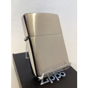 画像: No.200 推奨品ZIPPO BRUSHED CHRME 2008年製 ブラッシュクローム プレーン z-5078