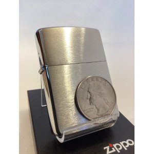 画像: No.200 ヴィンテージZIPPO 1997年製 USED OLD COIN ユースドオールドコイン(1992年製)付き z-1386