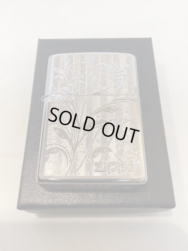 画像5: No.200 推奨品ZIPPO ARABESQUE アラベスク シルバーメタルプレート貼り z-5216