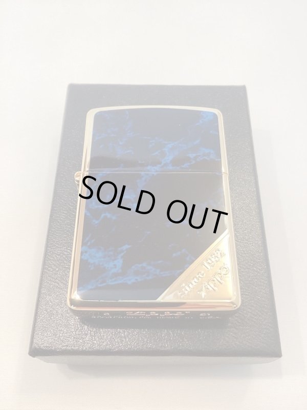 画像5: No.200G 推進品ZIPPO GOLD&MARBLE BLUE ゴールド&マーブルブルー z-5228