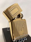 画像2: No.200PL-G パイプシリーズZIPPO 両面パイプデザインゴールド z-1826