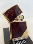 画像2: No.200G 推奨品ZIPPO GOLD&MARBLE RED ゴールド&マーブルレッド z-5678