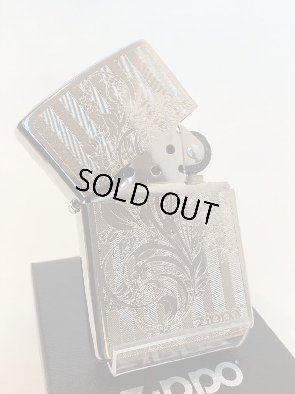 画像2: No.200 推奨品ZIPPO ARABESQUE アラベスク SILVER METAL PLATE シルバーメタルプレート貼り z-5681