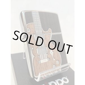 画像: No.200 推奨品ZIPPO ANTIQUE SILVER アンティークシルバー WOODギター z-5692