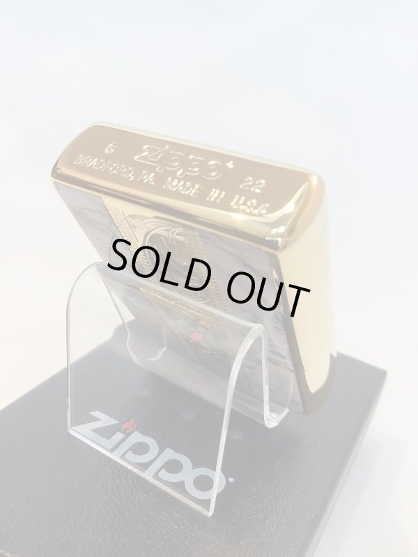 画像4: No.200 推奨品ZIPPO MARBLE WHITE マーブルホワイト GOLD LINE ゴールドライン z-5714