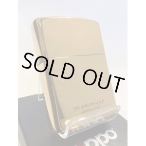 画像: No.162 TITANIUM GOLD ZIPPO チタニウムコーティング ゴールド ARMOR CASE アーマータイプ z-5729