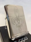 画像1: No.200 ヴィンテージZIPPO 2002年製 SILVER MIRROR シルバーミラー LILY リリー z-5736