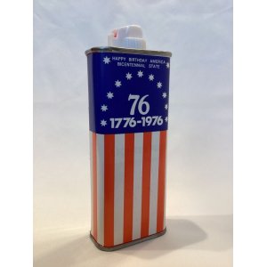 画像: No.3141 ZIPPO GOODS LIGHTER FLULD TIN ZIPPO アメリカ建国200年記念ラベル付き z-5747