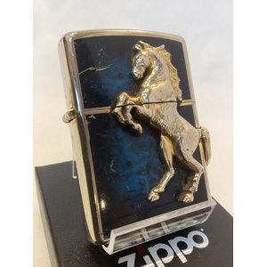 画像: No.200 USED ZIPPO 2011年製 ウイニングウィニー アトランティック ブルー z-5773