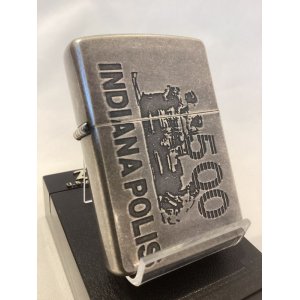 画像: No.200 ヴィンテージZIPPO 1992年製 ANTIQUE SILVER アンティークシルバー INDIANAPOLIS 500 インディアナポリス500 z-5779