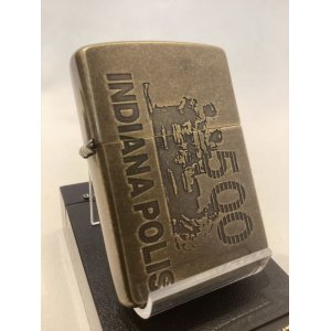 画像: No.200 ヴィンテージZIPPO 1992年製 ANTIQUE BRASS アンティークブラス INDIANAPOLIS 500 インディアナポリス500 z-5777