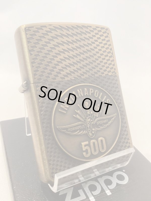 画像1: No.200ヴィンテージZIPPO 1992年製 ANTIQUE BRASS IBUSHI アンティークブラスイブシ INDIANAPOLIS 500 メタル付き z-5788