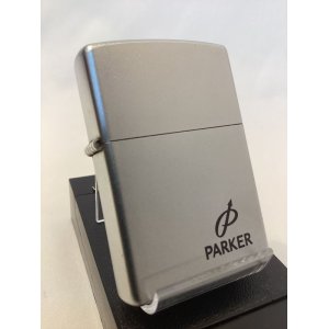 画像: No.205 企業ロゴシリーズZIPPO 2001年製 SATIN CHROME サテンクローム PARKER パーカーロゴ z-5789