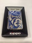 画像5: No.162 USED ARMOR ZIPPO 2016年製 BLUE EPOXY アーマーブルーエポキシ LINE STONE ラインストーン付き z-5797