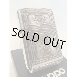 画像: No.162 USED ARMOR ZIPPO 2011年製 ANTIQUE SILVER IBUSHI アーマーアンティークシルバーイブシ 紛章風ライオン z-5799