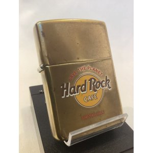 画像: No.204 USED ZIPPO 1991年製 SOLID BRASS ソリッドブラス HARD ROCK CAFE ハードロックカフェ HONOLULU ホノルル z-5811