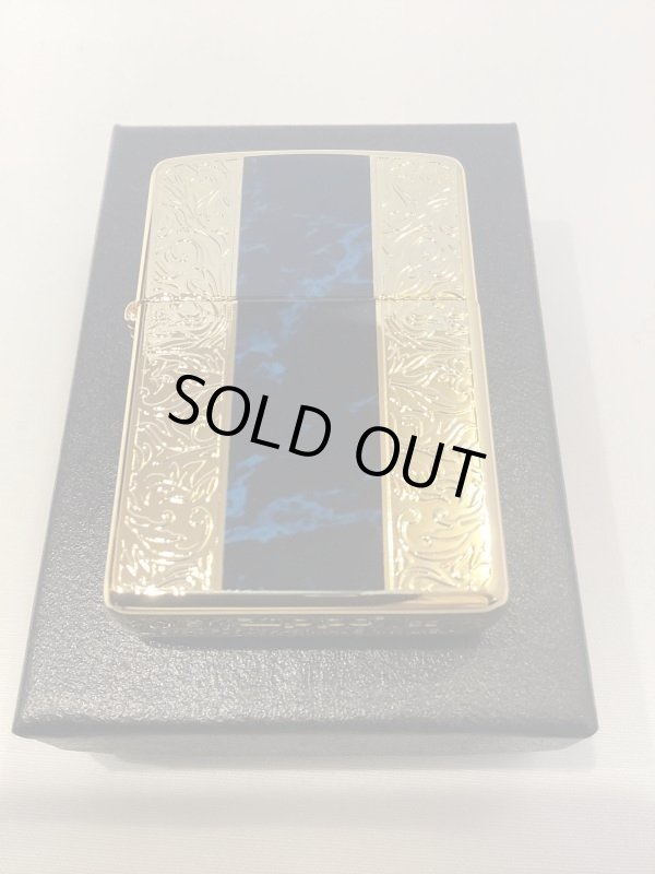 画像5: No.200 推奨品ZIPPO GOLD&MARBLE BLUE ゴールド&マーブルブルー z-5857