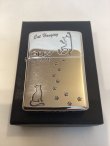 画像5: No.200 ペット&アニマルZIPPO SILVER MIRROR シルバーミラー CAT&FOOTPRINTS ネコと足跡 z-5865