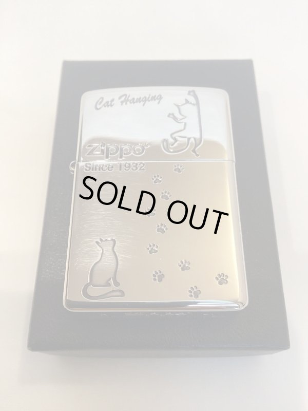 画像5: No.200 ペット&アニマルZIPPO SILVER MIRROR シルバーミラー CAT&FOOTPRINTS ネコと足跡 z-5865