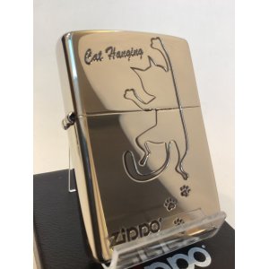 画像: No.200 ペット&アニマルZIPPO SILVER MIRROR シルバーミラー CAT&JUMPING キャット&ジャピング z-5864